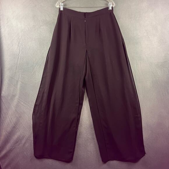 New J.B.S. Chiffon / Sheer Wide Leg Pants Women's 12 Split Layered Lagenlook - Picture 1 of 11